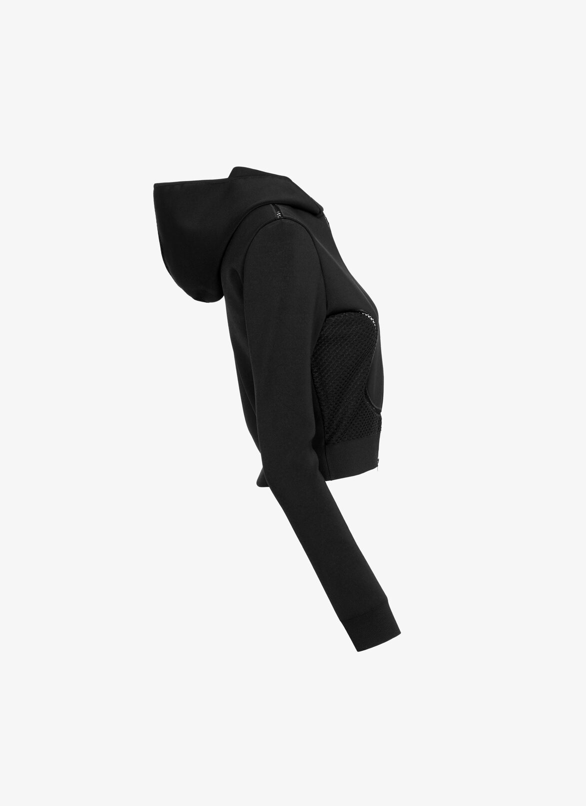 Technical knit zipped jacket
 ALAÏA BLACK TECHNICAL KNIT ZIPPED JACKET